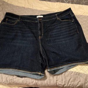 Lane Bryant Dark Wash Jean Shorts